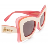 Loewe - Multilayer Butterfly Sunglasses - White/Pink - Loewe Eyewear