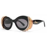 Loewe - Pavé Oval Sunglasses - Multicolor/Black - Loewe Eyewear