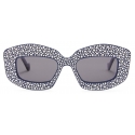 Loewe - Occhiali da Sole Pavé Screen in Acetato - Blu Navy - Loewe Eyewear