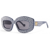 Loewe - Occhiali da Sole Pavé Screen in Acetato - Blu Navy - Loewe Eyewear