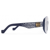 Loewe - Pavé Screen Sunglasses In Acetate - Navy Blue - Loewe Eyewear