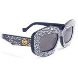 Loewe - Pavé Screen Sunglasses In Acetate - Navy Blue - Loewe Eyewear