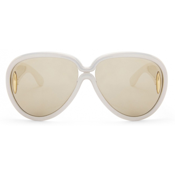 Loewe - Occhiali da Sole Pilot Mask - Bianco Olografico - Loewe Eyewear