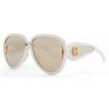 Loewe - Occhiali da Sole Pilot Mask - Bianco Olografico - Loewe Eyewear