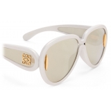 Loewe - Occhiali da Sole Pilot Mask - Bianco Olografico - Loewe Eyewear