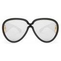 Loewe - Pilot Mask Sunglasses in Acetate and Nylon - Black - Loewe Eyewear