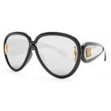 Loewe - Pilot Mask Sunglasses in Acetate and Nylon - Black - Loewe Eyewear