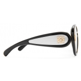 Loewe - Pilot Mask Sunglasses in Acetate and Nylon - Black - Loewe Eyewear