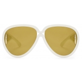 Loewe - Occhiali da Sole Pilot Mask in Acetato e Nylon - Bianco - Loewe Eyewear