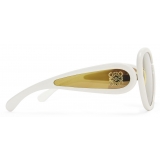 Loewe - Pilot Mask Sunglasses in Acetate and Nylon - White - Loewe Eyewear