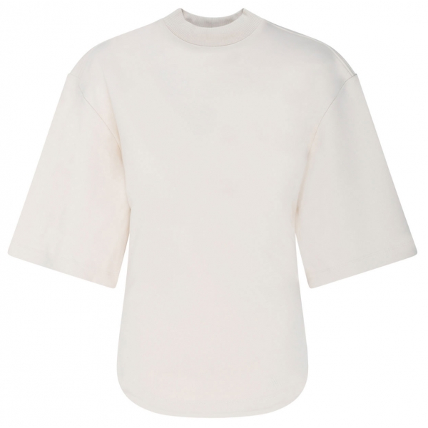 The Attico - Open Back T-Shirt in Ivory - The Attico Exclusive Luxury Collection