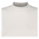 The Attico - Open Back T-Shirt in Ivory - The Attico Exclusive Luxury Collection