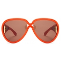 Loewe - Occhiali da Sole Pilot Mask in Acetato e Nylon - Arancione - Loewe Eyewear