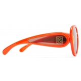 Loewe - Occhiali da Sole Pilot Mask in Acetato e Nylon - Arancione - Loewe Eyewear