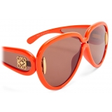 Loewe - Pilot Mask Sunglasses in Acetate and Nylon - Orange - Loewe Eyewear