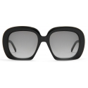 Loewe - Occhiali da Sole Quadrati a Mezzaluna - Nero - Loewe Eyewear