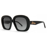 Loewe - Occhiali da Sole Quadrati a Mezzaluna - Nero - Loewe Eyewear