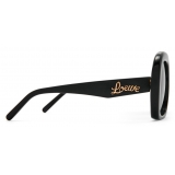 Loewe - Occhiali da Sole Quadrati a Mezzaluna - Nero - Loewe Eyewear