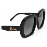 Loewe - Occhiali da Sole Quadrati a Mezzaluna - Nero - Loewe Eyewear