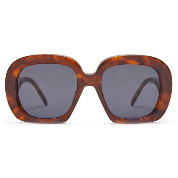 Loewe - Occhiali da Sole Quadrati a Mezzaluna - Havana - Loewe Eyewear