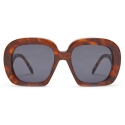 Loewe - Square Halfmoon Sunglasses - Havana - Loewe Eyewear