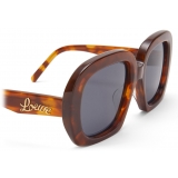 Loewe - Occhiali da Sole Quadrati a Mezzaluna - Havana - Loewe Eyewear