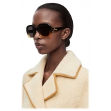 Loewe - Square Halfmoon Sunglasses - Gradient Black/Beige - Loewe Eyewear