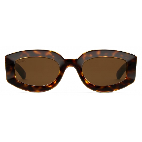 Gucci - Geometric Sunglasses - Tortoiseshell - Gucci Eyewear