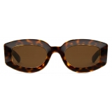 Gucci - Occhiale da Sole Geometrica - Tartaruga - Gucci Eyewear