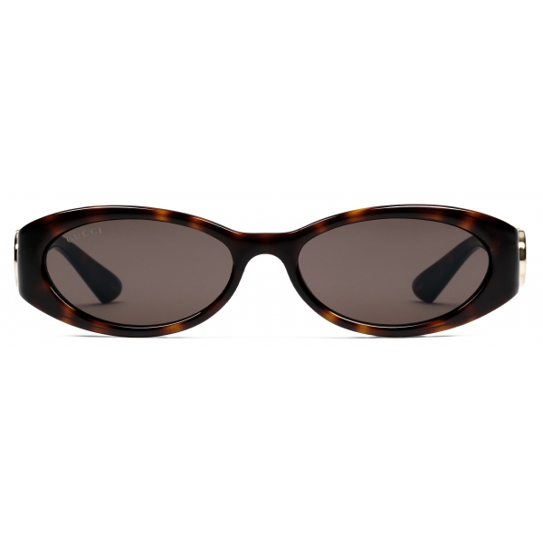 Gucci - Occhiale da Sole Ovali - Tartaruga - Gucci Eyewear