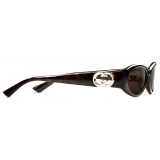 Gucci - Occhiale da Sole Ovali - Tartaruga - Gucci Eyewear