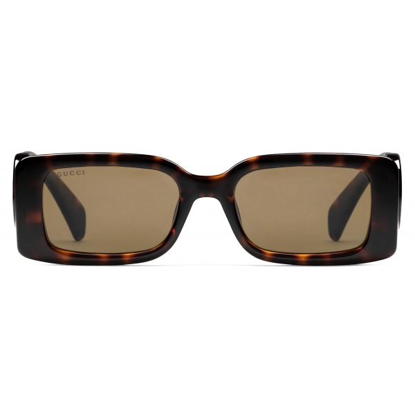 Gucci - Rectangular Sunglasses - Tortoiseshell - Gucci Eyewear