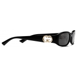 Gucci - Occhiale da Sole Rettangolare - Nero - Gucci Eyewear