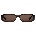 Gucci - Occhiale da Sole Rettangolare - Tartaruga Scuro - Gucci Eyewear