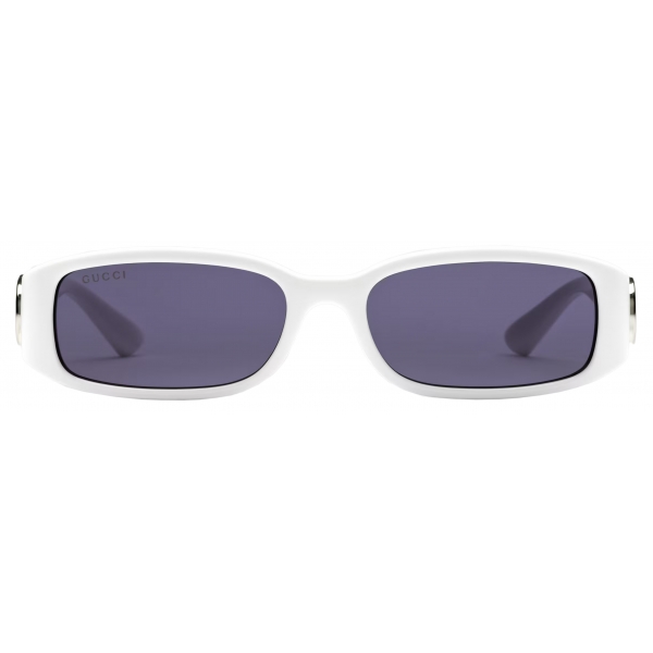 Gucci - Rectangular Sunglasses - White - Gucci Eyewear