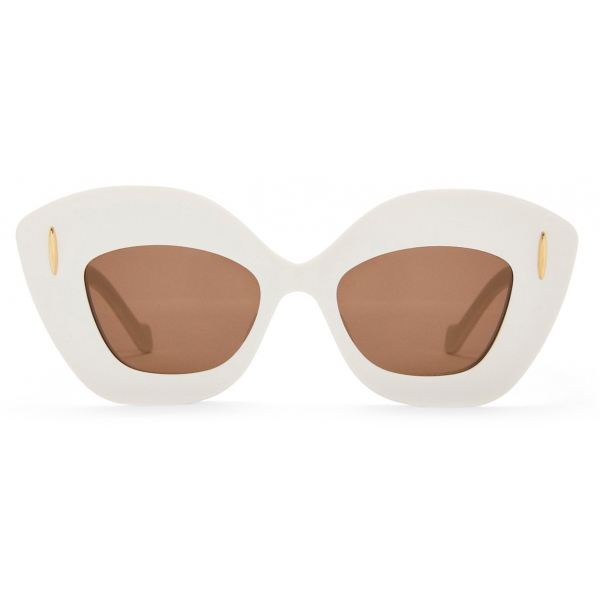 Loewe - Occhiali da Sole Retro Screen - Bianco/Avorio - Loewe Eyewear