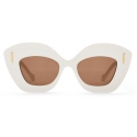 Loewe - Occhiali da Sole Retro Screen - Bianco/Avorio - Loewe Eyewear