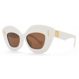 Loewe - Occhiali da Sole Retro Screen - Bianco/Avorio - Loewe Eyewear