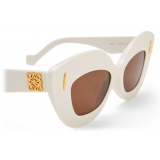 Loewe - Occhiali da Sole Retro Screen - Bianco/Avorio - Loewe Eyewear