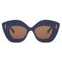 Loewe - Occhiali da Sole Retro Screen - Blu Navy - Loewe Eyewear