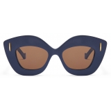 Loewe - Occhiali da Sole Retro Screen - Blu Navy - Loewe Eyewear