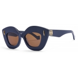 Loewe - Occhiali da Sole Retro Screen - Blu Navy - Loewe Eyewear