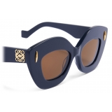 Loewe - Occhiali da Sole Retro Screen - Blu Navy - Loewe Eyewear