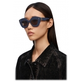 Loewe - Retro Screen Sunglasses - Navy Blue - Loewe Eyewear