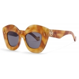 Loewe - Occhiali da Sole Retro Screen - Avana Biondo Lucido/Smoke - Loewe Eyewear