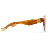 Loewe - Occhiali da Sole Retro Screen - Avana Biondo Lucido/Smoke - Loewe Eyewear