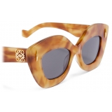 Loewe - Occhiali da Sole Retro Screen - Avana Biondo Lucido/Smoke - Loewe Eyewear