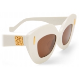 Loewe - Occhiali da Sole Retro Screen - Bianco/Avorio - Loewe Eyewear