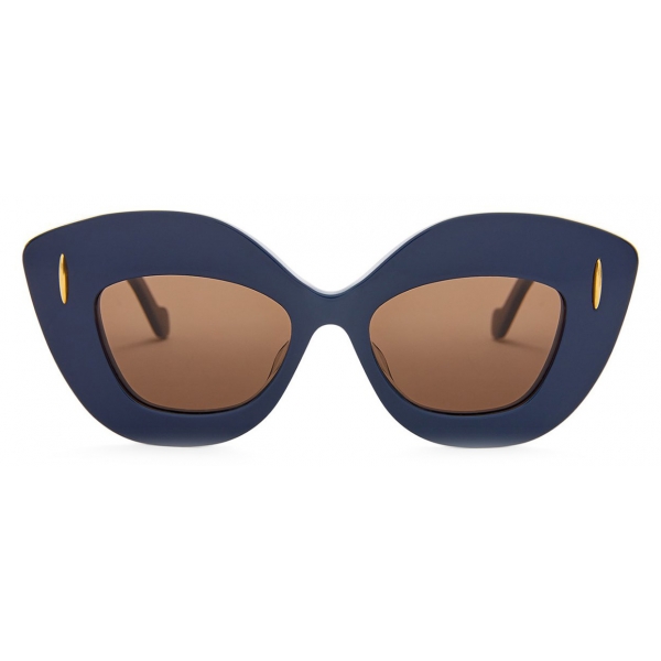 Loewe - Retro Screen Sunglasses - Navy Blue - Loewe Eyewear