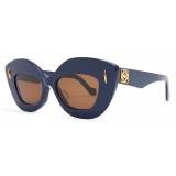 Loewe - Occhiali da Sole Retro Screen - Blu Navy - Loewe Eyewear